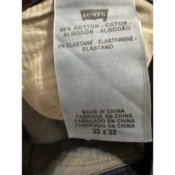 Levi's Bold Curve Straight Leg Dark Wash Jeans Size 33 x 32 NWT - Picture 7 of 10